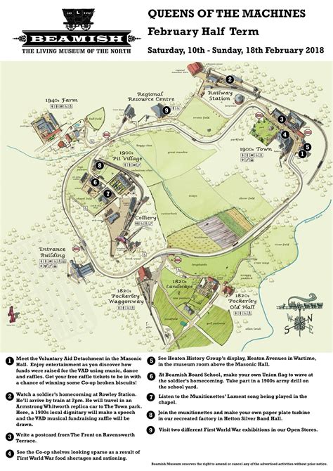 Village Beamish Museum Map - pic-tomfoolery