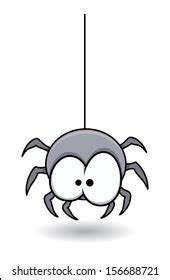 Funny Spider Halloween Vector Illustration Stock Vector (Royalty Free ...