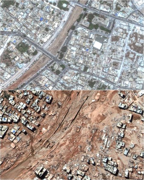 Before and after satellite images from Libya storm | CBC News