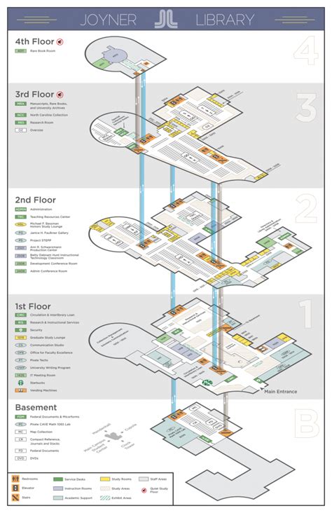 Floor Maps | Joyner Library | ECU