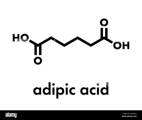 Adipic acid, nylon (polyamide) building block. Skeletal formula Stock Vector Image & Art - Alamy