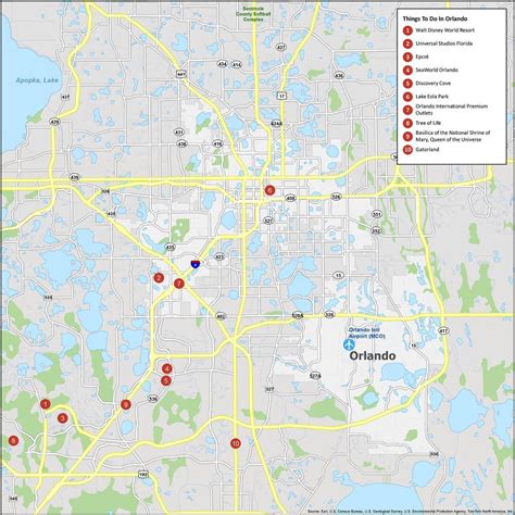 Map of Orlando, Florida - GIS Geography