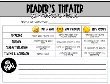 FREE Reader's Theater Rubric for Primary Grades by Elementary Everyday