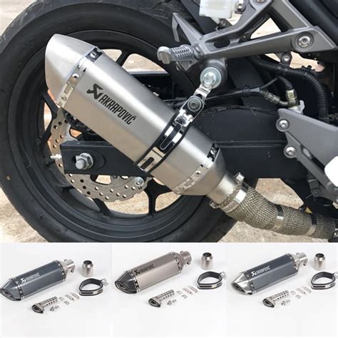 FREE SHIPPING akrapovic exhaust motorcycle muffler escape moto with db killer Exhaust Systems ...