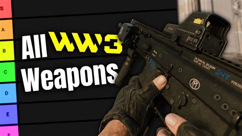 World War 3 Weapons Tier List - YouTube