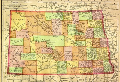 North Dakota Map - North Dakota • mappery