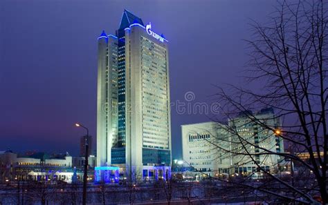 Gazprom Headquarters Office in Moscow Editorial Photography - Image of estate, construction ...