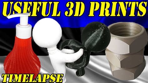 10 Useful 3D Prints Timelapse - 3D Printing Ideas - YouTube