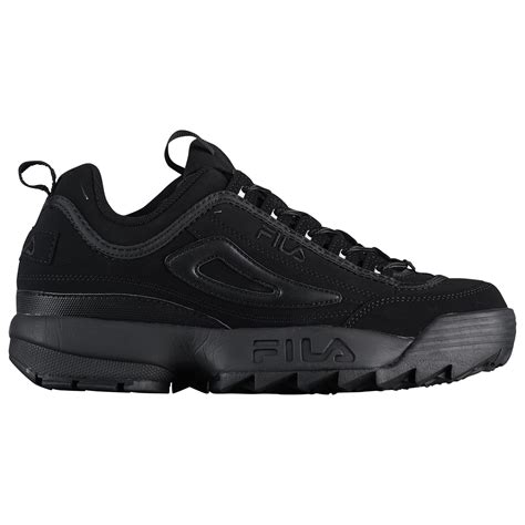 Fila Leather Disruptor Ii Training Shoes in Black/Black/Black (Black) for Men - Save 38% - Lyst