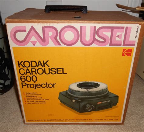 Mavin | Vintage Kodak Carousel 600 Slide Projector With Original Box Tested