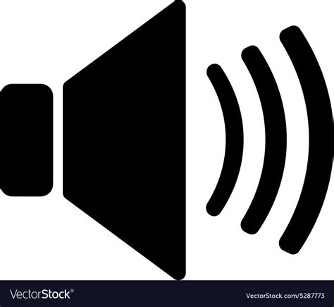 The speaker icon sound symbol flat Royalty Free Vector Image