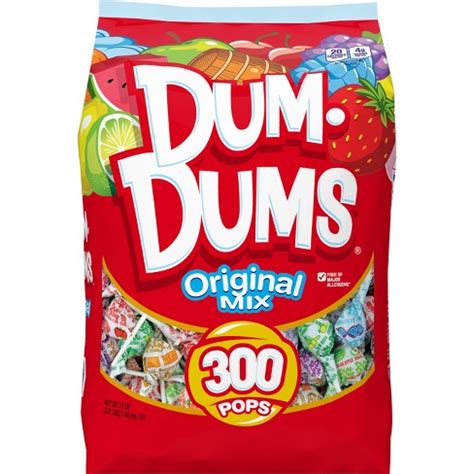 Dum Dums Original Mix Lollipops Candy – 300ct : Target