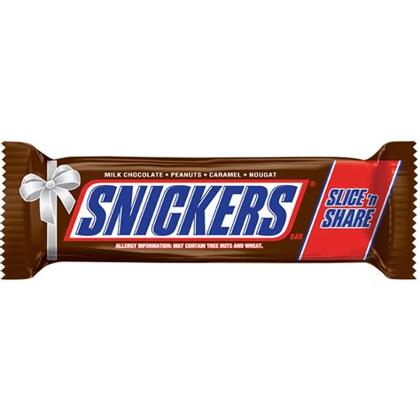 SNICKERS Holiday Slice n' Share Giant Chocolate Candy Bar 1-Pound Bar | eBay