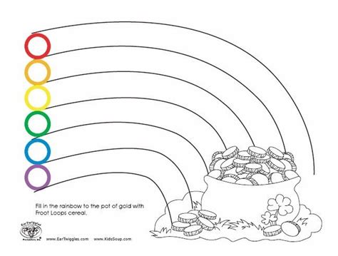 Rainbow Pot Of Gold Coloring Page