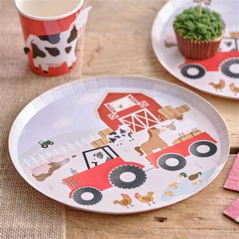 Farm Animal Party Plates - Pretty Party Shop