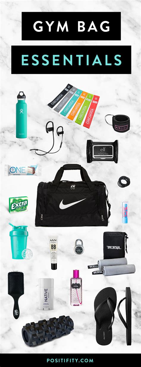 24 Gym Bag Essentials Every Fit Girl Needs - Positifity