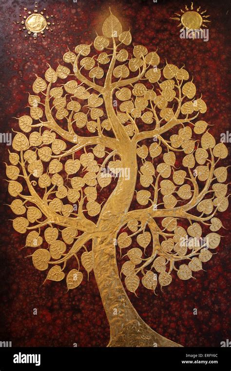 Buddha bodhi tree painting hi-res stock photography and images - Alamy