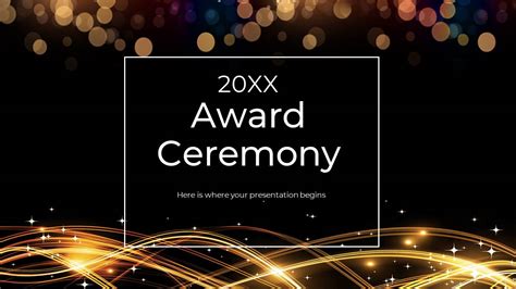 Simple Award Ceremony Template Google Slide and PowerPoint Template, Simple Template, Award ...