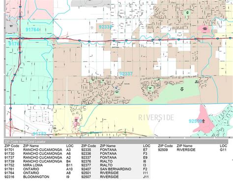 Premium Style Wall Map of Fontana, CA by Market Maps – American Map Store