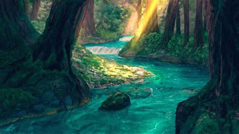 Fantasy Forest And Magic River - Animated Wallpaper - LiveWallpapers4Free.com