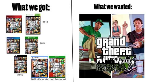 Would take Story DLCS over Expanded & Enhanced any day.... : r/GTA