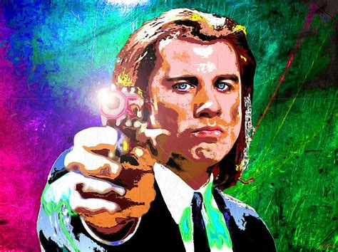 John Travolta - Pulp Fiction Painting by Daniel Janda