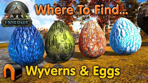 Ark Fjordur WYVERN Locations & Wyvern Eggs Locations - YouTube