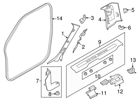 Genuine Weather-Strip On Body for 2012-2017 Land Rover Range Rover ...