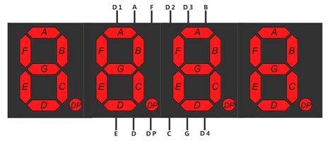 Learn How a 4-Digit 7-Segment LED Display Works and how to control it using an Arduino ...