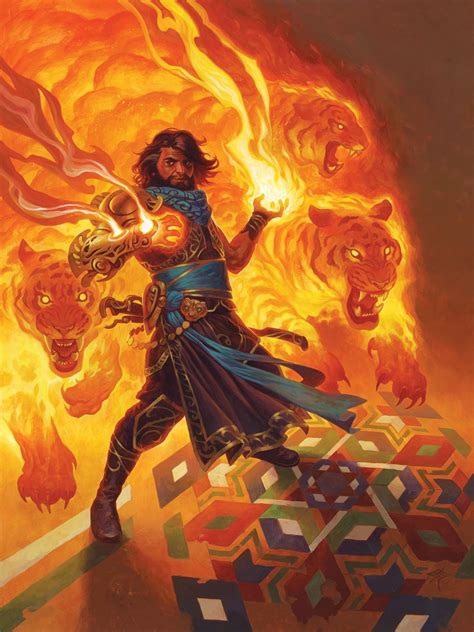 Seasoned Pyromancer MtG Art from Double Masters 2022 Set by Steve ...