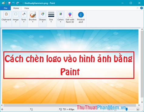 Cách chèn Logo vào ảnh bằng Paint đơn giản