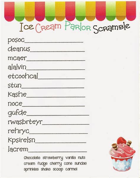 Free Printable Word Scrambles Print Off As An Easy Table Activity For Kids During Your Christmas ...