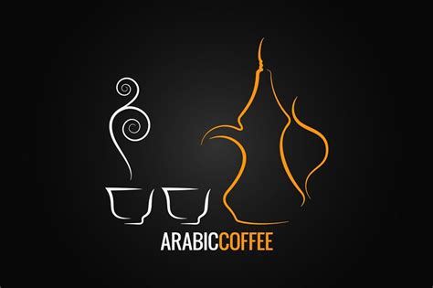 Arabic coffee vintage design. en 2024