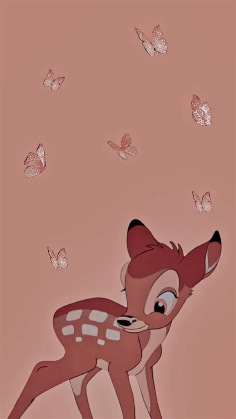 bambi vintage wallpaper | Disney phone wallpaper, Disney character art ...