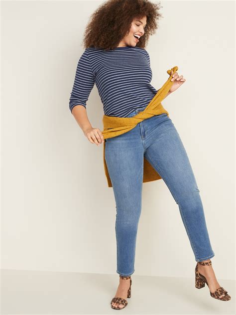 Mid-Rise Power Slim Straight Jeans for Women | Old Navy