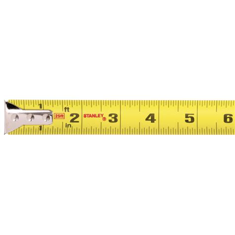 STANLEY 25 ft Steel SAE Tape Measure, Black, High Visibility Green ...