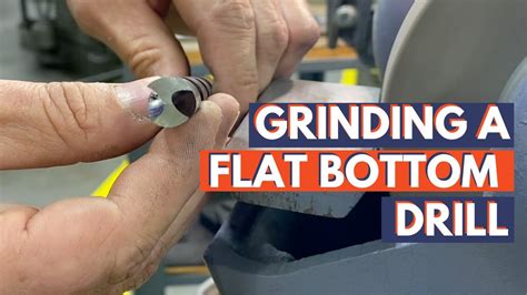 Grinding a Flat Bottom Drill - YouTube