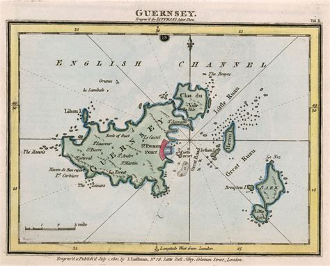 1801 map of Guernsey | Map, Sketch book, Old maps