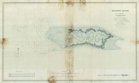 Map of the Palmyra Atoll from 1873 | Palmyra atoll, Palmyra, Map