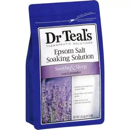 Dr Teal's Pure Epsom Salt Soaking Solution, Soothe & Sleep with Lavender, 3 lb - Walmart.com ...