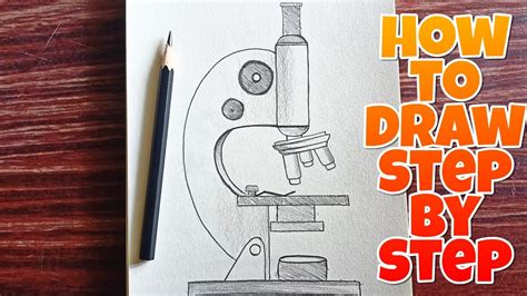 How To Draw A Microscope Step By Step