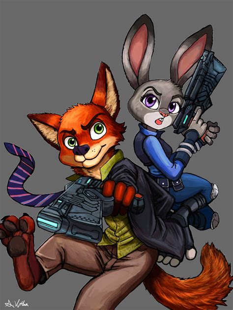 Nick and Judy - ZOOTOPIA/PSYCHOPASS Crossover by TheLivingShadow on ...