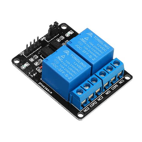 2 Channel Relay Module 12V with Optical Coupler Protection Relay Extended Board For Arduino MCU ...