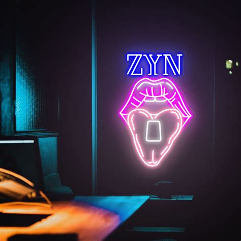 ZYN Neon Sign Lips Neon Sign Tongue Neon Light Marijuana - Etsy