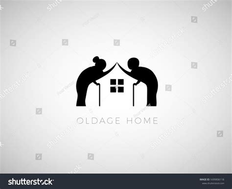 Elderly Home Care Logo for Elderly People Vector Illustration For Aged Care #Ad , #PAID, #Care# ...