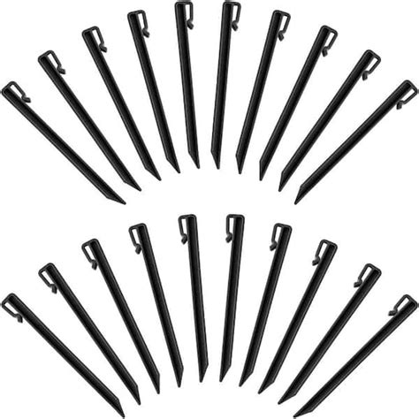 Agfabric 12-Pack Plastic Edging Nails, 9.84-in. Paver Edging Spikes, Landscape Anchoring Spikes ...
