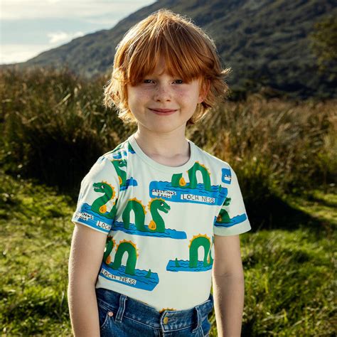 Mini Rodini - Green Loch Ness Monster T-Shirt | Childrensalon Outlet