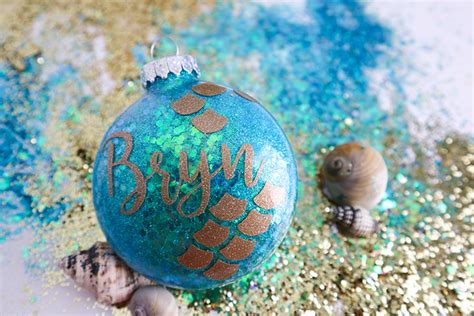 Mermaid Glitter Ornaments - You Can Make These! - Clumsy Crafter