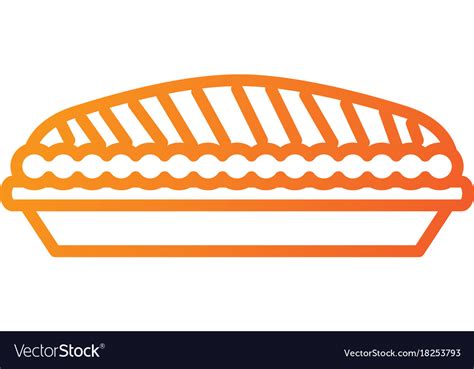 Pumpkin pie food thanksgiving day celebration Vector Image