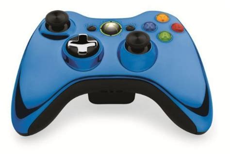 Amazon.com: Xbox 360 Wireless Controller - Chrome Blue : Video Games